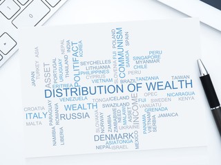 Canvas Print - Distribution of wealth