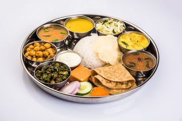 indian thali, indian food thali, punjabi thali, punjabi food thali, north indian thali, roti, gulab 