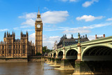 Fototapeta Big Ben - Westminster and Big Ben over river Thames