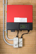 Solar inverter system attached to a wall