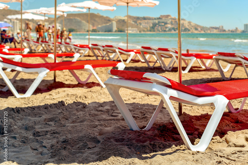 Fotografie, Tablou San Antonio Beach in Cullera, Spain
