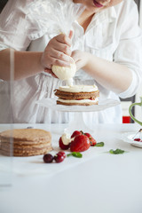 Poster - Woman Making The Naked Cake