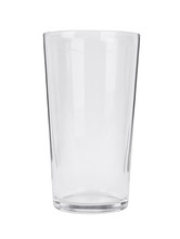 An Empty Pint Glass Isolated On A White Background