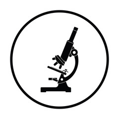 Poster - Icon of chemistry microscope