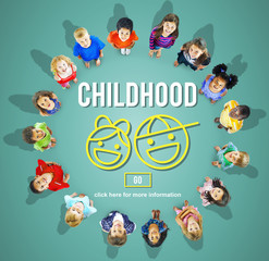 Wall Mural - Children Childhood Kids Offispring Website Concept