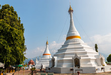 Temple Wat Phra That Doi Kong Mu. Mae Hong Son, Thailand