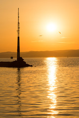 Wall Mural - sunset at balaton