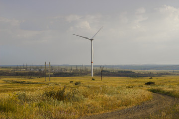 Wind-driven generator of Donbass