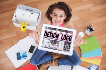 Poster - composite image of webpage for create a logo