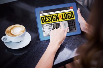 Poster - Composite image of webpage for create a logo