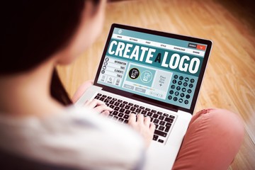 Poster - Composite image of webpage for create a logo