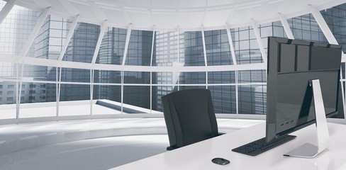 Poster - Composite image of office furniture