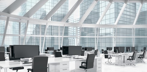 Poster - Composite image of office furniture