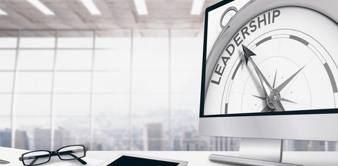 Poster - Composite image of desk