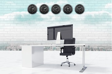Poster - Composite image of office furniture