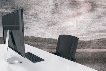 Poster - Composite image of office furniture