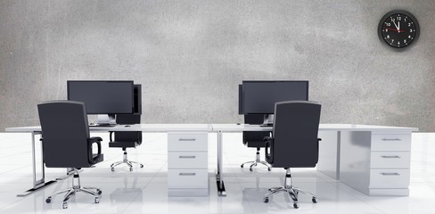 Poster - Composite image of office furniture
