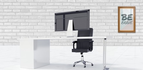 Poster - Composite image of office furniture