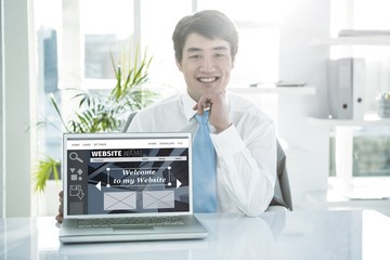 Poster - Composite image of composite image of build website interface