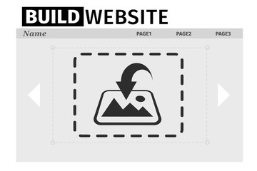 Poster - Composite image of build website interface