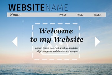 Poster - Composite image of build website interface