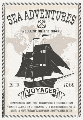 Nautical Grey Poster
