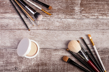 Poster - Make-up brushes and other cosmetics products