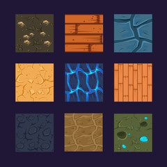 Poster - different materials and textures for the game