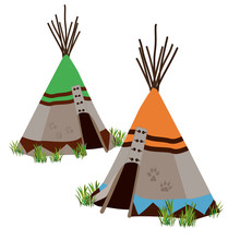 Tipi, Traditional Dwelling By Indigenous People, North America