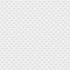 Wall Mural - 3d grey curved geometric simple seamless pattern