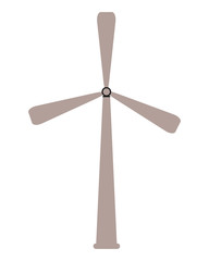 Poster - flat design wind turbine icon vector illustration