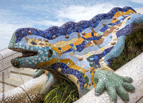 Lizard of Gaudi Wallpaper Mural