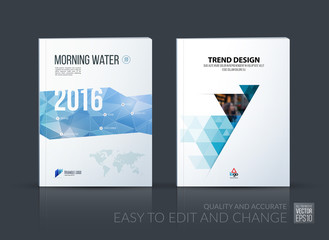 Wall Mural - Brochure template layout, cover design annual report, magazine, 