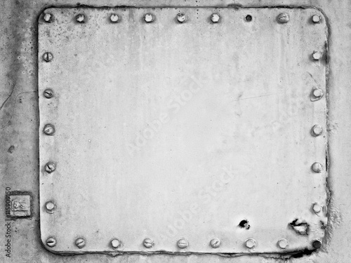 Black And White Shot Of An Old Metal Plate Texture Background In 4x3 Ratio Stock Photo Adobe Stock