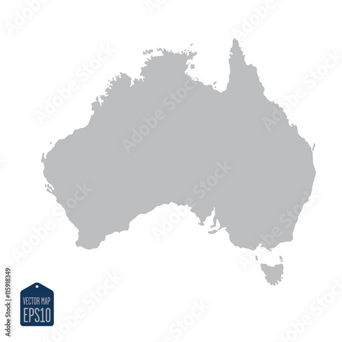 silhouette map australia continent buy this stock vector and