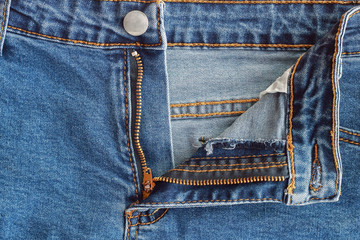 Poster - jeans zipper for pattern