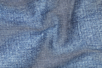 Poster - wavy on jeans texture for pattern and background