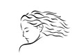 © thyagoxg - Blowing hair woman's head