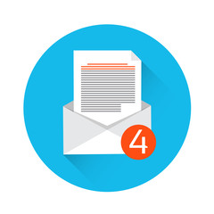 Poster - Envelope Open Mail Email Inbox Message Icon