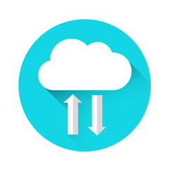 Poster - Cloud Technology Online Internet Data Information Storage Icon