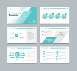 Aufkleber - abstract page layout design template for presentation, brochure with info graphic elements design set