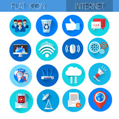 Poster - Internet Icons Collection Technology Set