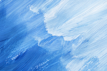 Canvas Print - Abstract blue painting