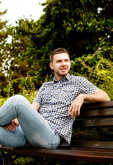 Young Man in Park