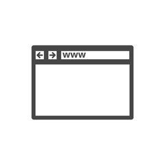 Sticker - Browser vector icon