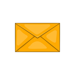 Poster - Envelope icon in cartoon style isolated on white background. Send letters symbol