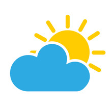 Sun Cloud Icon
