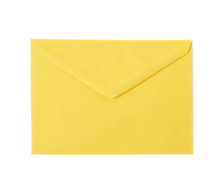 Yellow Letter Envelope Isolated