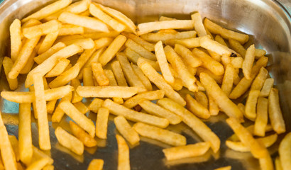 Wall Mural - fried potatoes closeup