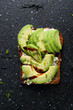 breakfast toast with avocado